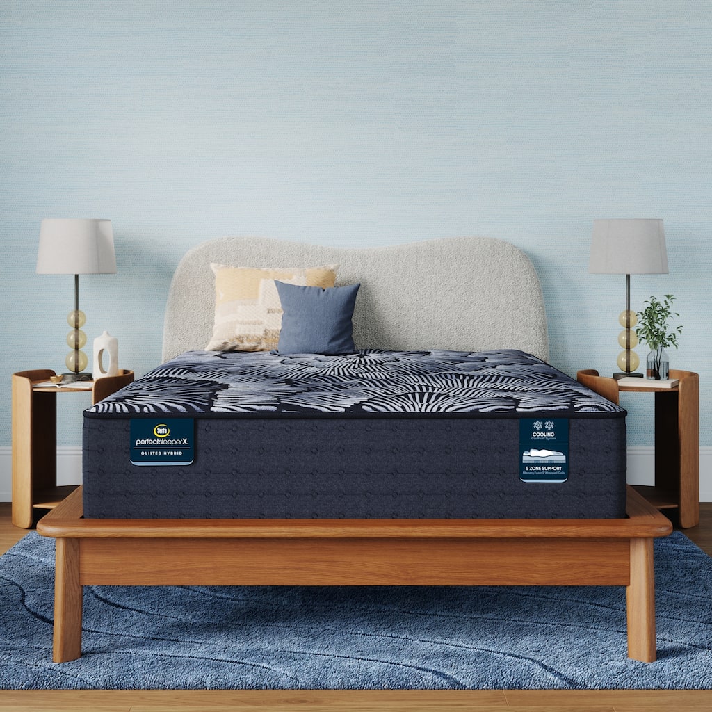 Serta Perfect Sleeper X Knox 13.75" Hybrid Plush Mattress Set