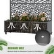 preview thumbnail 21 of 103, 72 in Metal Movable Planter Box with Trellis Privacy Screen Lockable Wheels