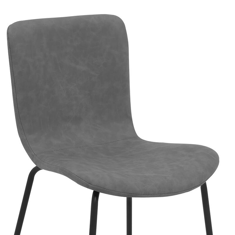 Gillian Modern Upholstered and Metal Dining Room Chairs - Set of 2