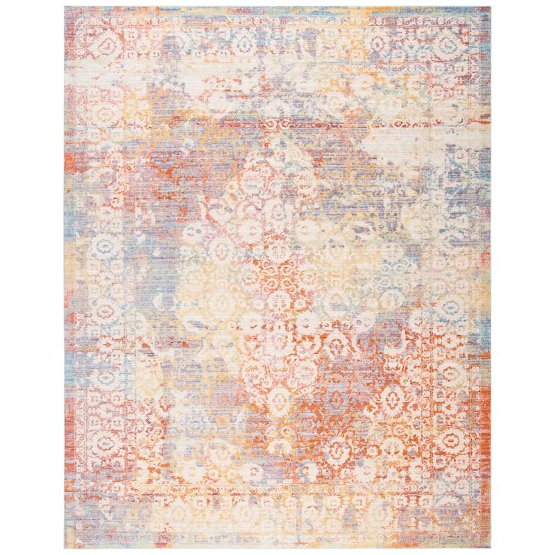 SAFAVIEH Windsor Sara Shabby Chic Polyester Distressed Rug with