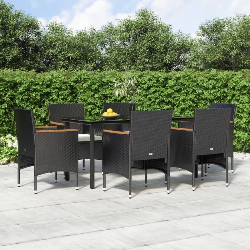 vidaXL Patio Dining Set Outdoor Dining Set Table and Chair Set for Garden