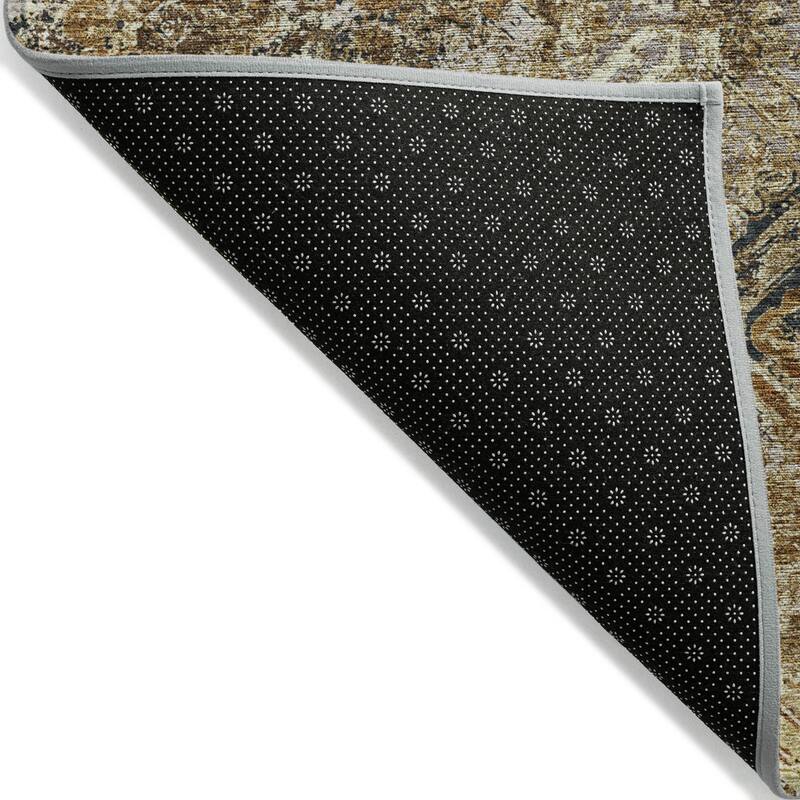 Machine Washable Indoor/ Outdoor Chantille Distressed Diamonds Rug