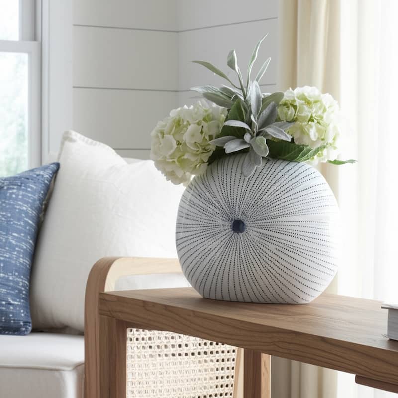 Ceramic Decorative Vase Modern Design Unique Dotted Circular Detailing