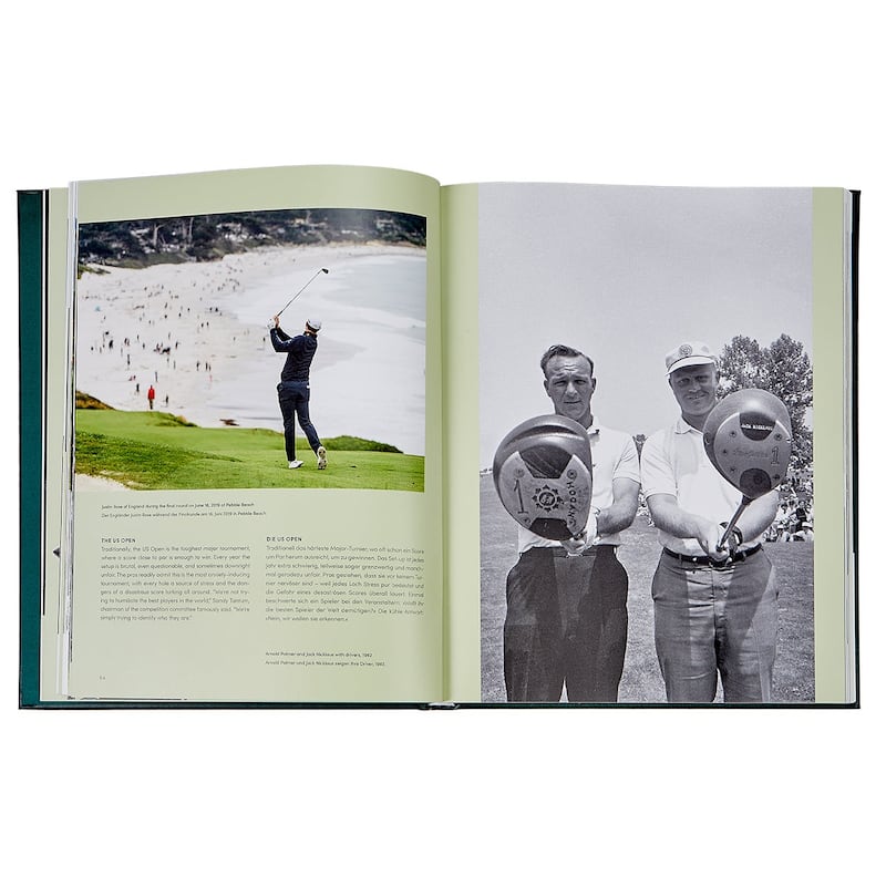 Graphic Image Ultimate Golf Book Coffee Table Book, Leather, Green