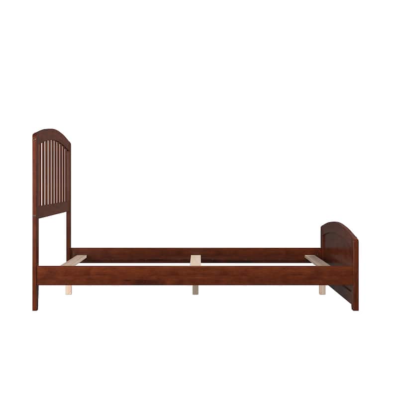 Richmond Full Foundation Bed Frame with Matching Footboard in Walnut