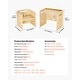 preview thumbnail 7 of 5, UIMOSO Montessori Weaning Table and Chair Set, 3 In 1 Wooden Toddler Table and Chairs with Chalkboard, Adjustable Height