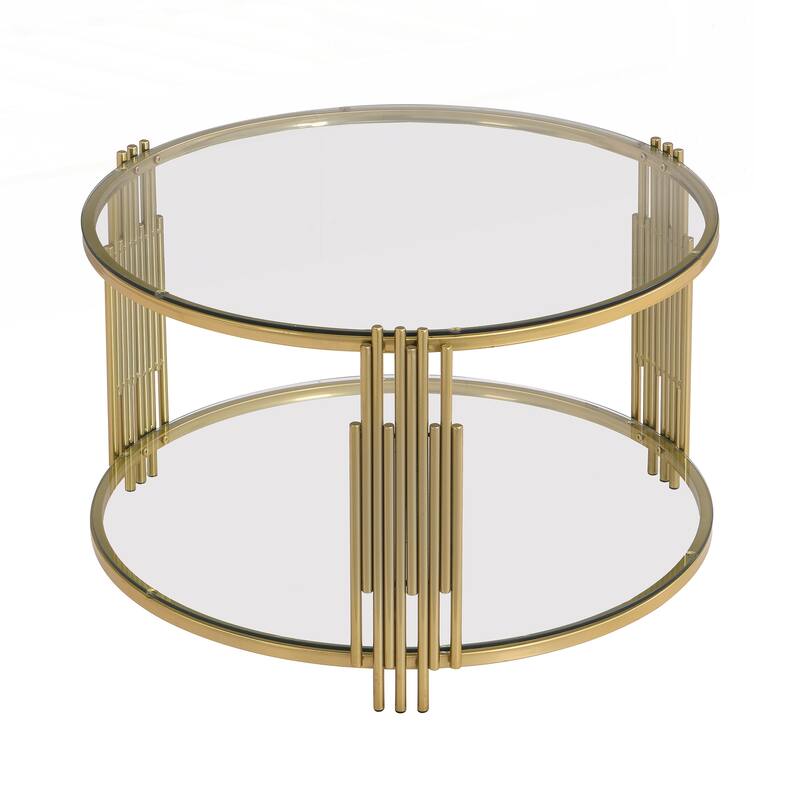 Modern Brown Glass Coffee Table