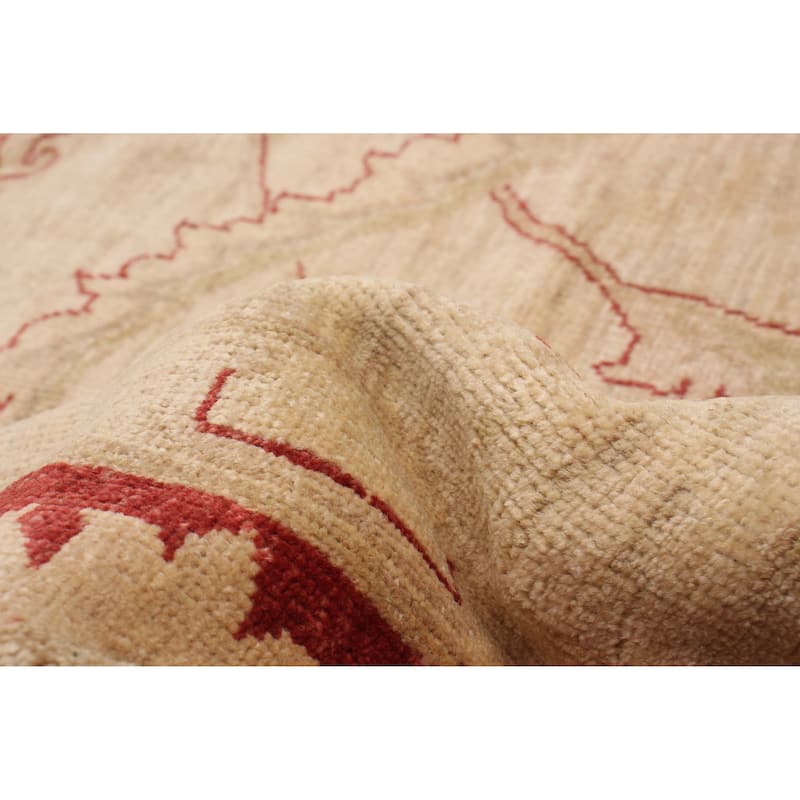 ECARPETGALLERY Hand-knotted Chobi Finest Ivory Wool Rug - 9'1 x 11'10