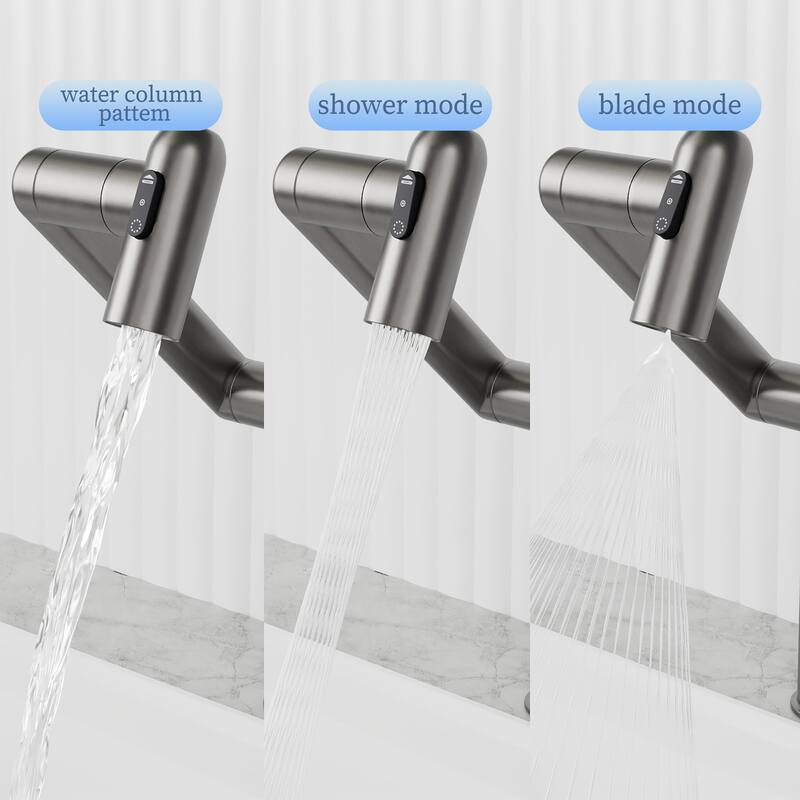 Topcraft Single Handle Bathroom Sink Faucet with 360° Swivel Faucet