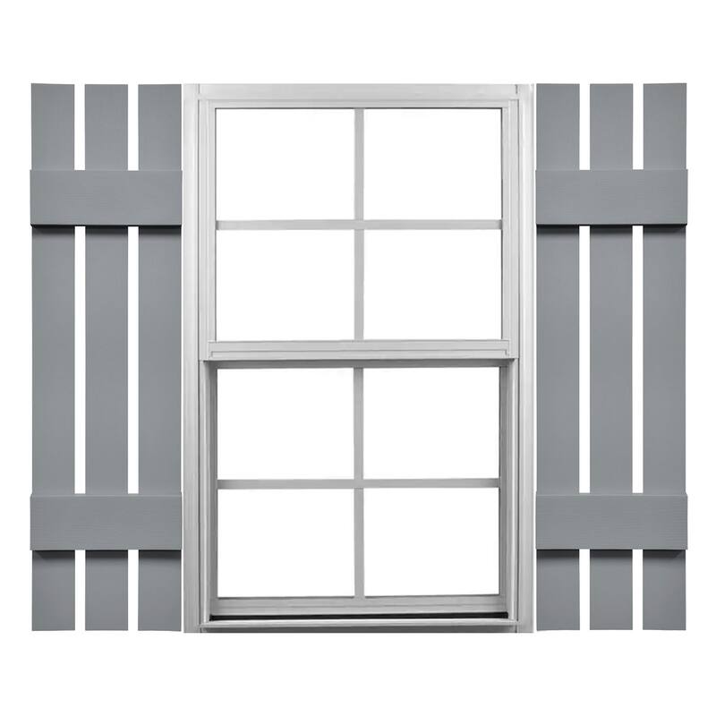 Mid-America Vinyl, Standard Size Three Board Spaced Shutters