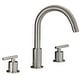 preview thumbnail 2 of 1, Noa Widespread 3-Hole Bathroom Sink Faucet with Lever Handles Brushed Nickel
