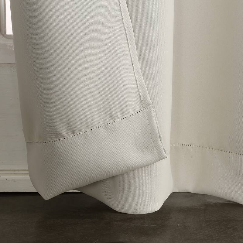 Sun Zero Saxon Energy Saving Blackout Grommet Curtain Panel, Single Panel