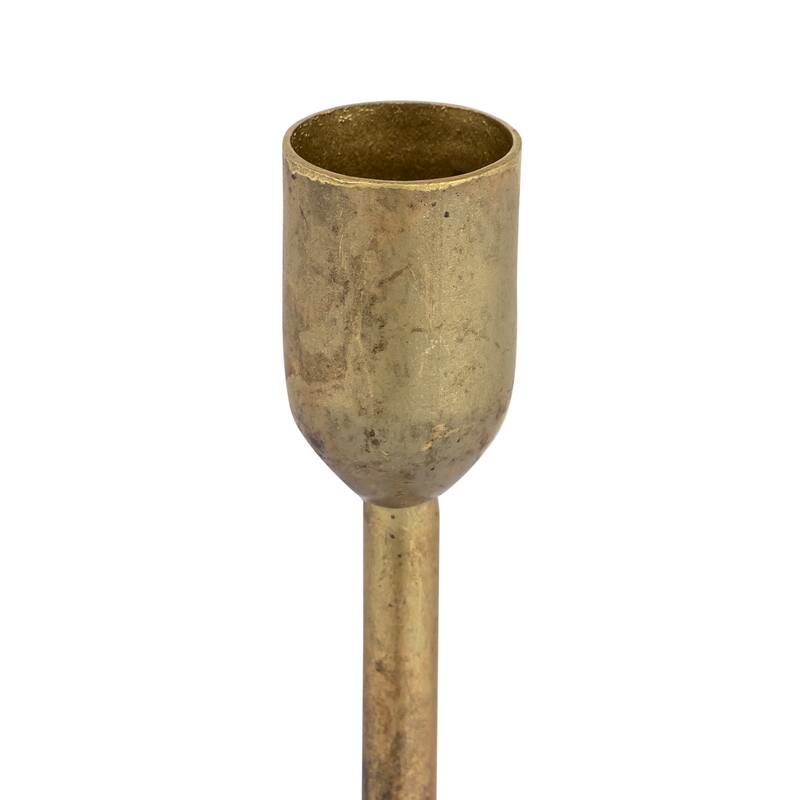 Candle Holder H 9" x Dia 2.25" Old Brass - OLD BRASS - OLD BRASS