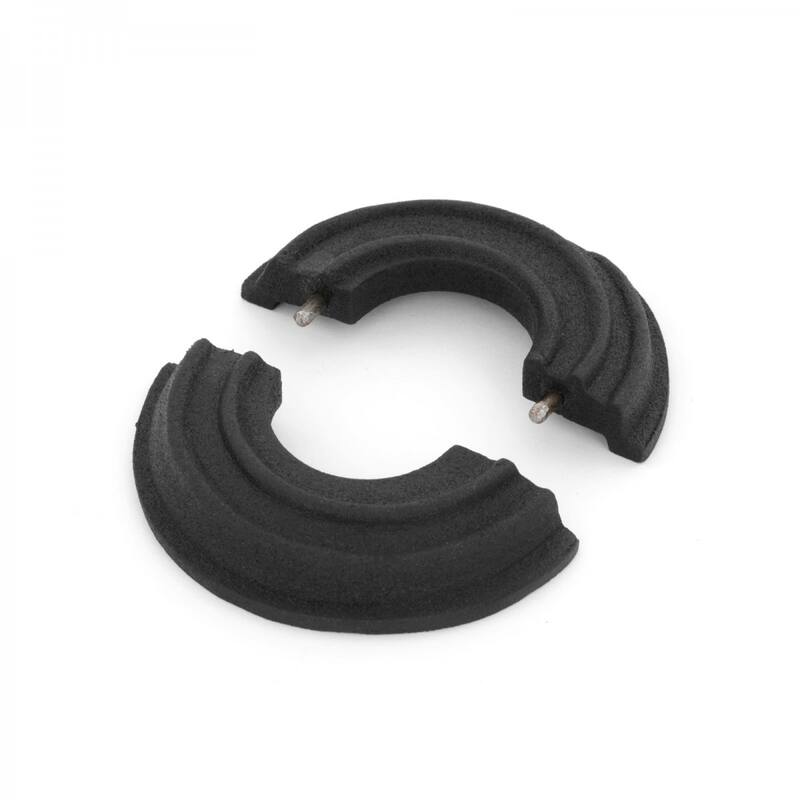 Aluminum Radiator Flange Black Spiral Style Lacquered Finish 1" (IPS) 1.38" ID - 3.13" OD Pipe Collar Covers Renovators Supply
