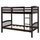 preview thumbnail 7 of 23, Twin over Twin Solid Wood Bunk Bed with Ladder and Fence