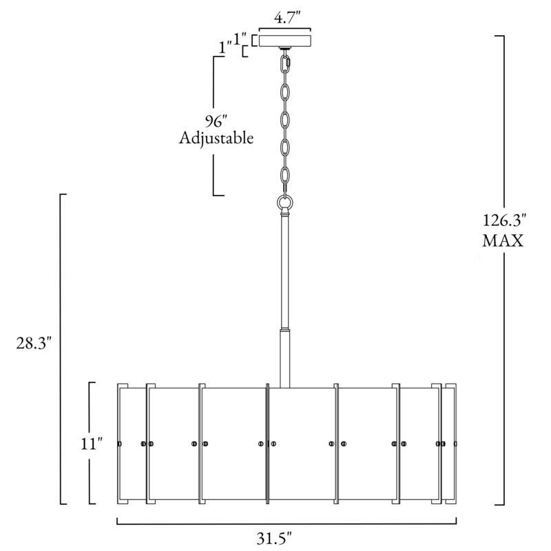 Modern 8-Light Drum Chandelier with Textured Gray Glass Shade For Living Dining Room Foyer - Dia. 31.5" x H 11"