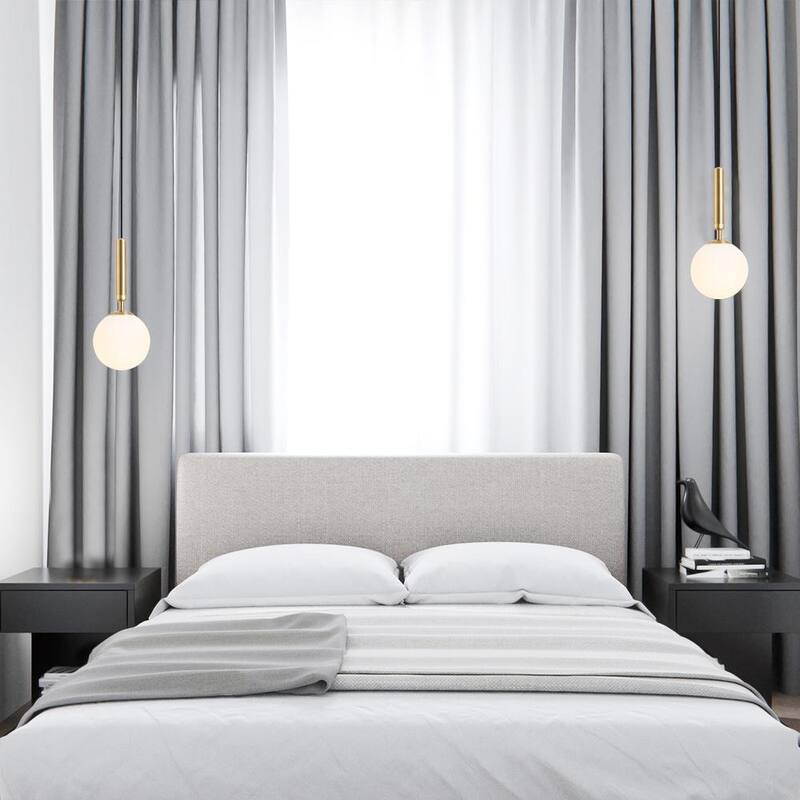 1-light Glass Globe Pendant Light