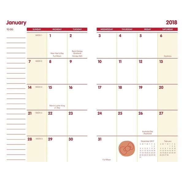 Shop Hello Kitty Monthly Pocket Planner Hello Kitty By Acco