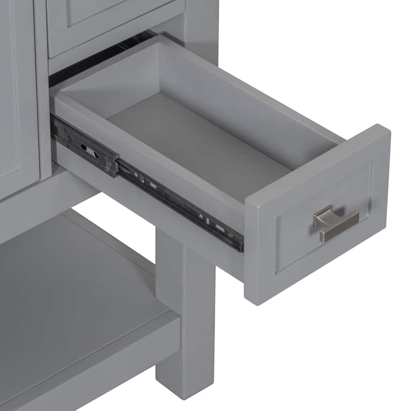 36'' Freestanding Bathroom Vanity Set with Integrated Ceramic Sink and Drawers - 36'' X 34''
