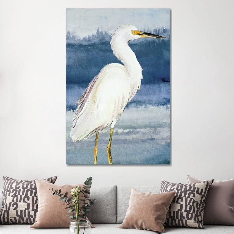 iCanvas "Heron on Blue II" by Lanie Loreth Canvas Print