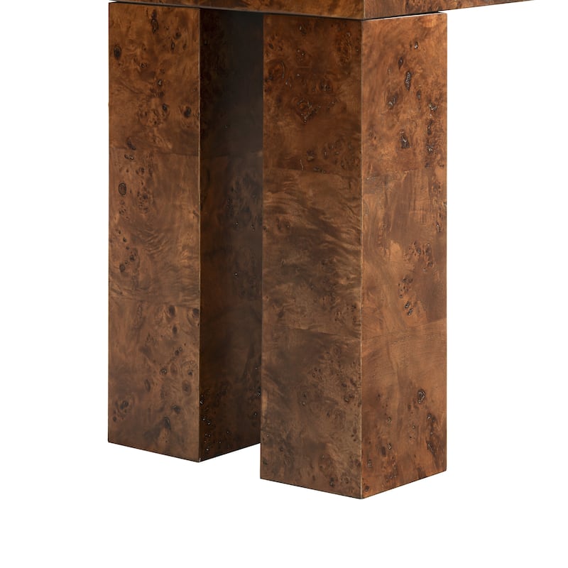 SAFAVIEH Couture Betharose Burl Wood Cons Table - 60"W x 16"D x 29"H