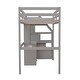 preview thumbnail 15 of 32, Modern Design Twin Size Loft Bed with Stand-alone Bed, Storage Staircase, Desk, Shelves & Drawers