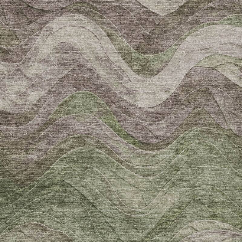 HomeRoots Abstract Transitional Rectangle Outdoor Rug