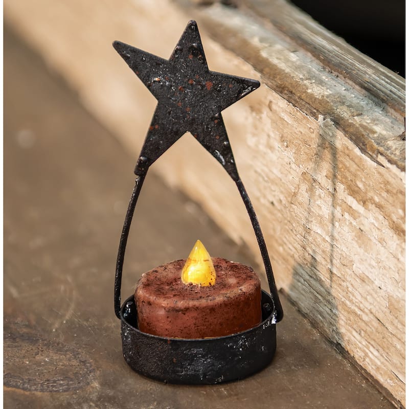 6/Pkg Burnt Burgundy Timer Tealights