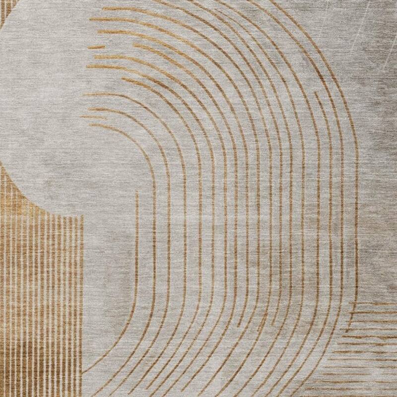 HomeRoots Geometric Transitional Rectangle Outdoor Rug