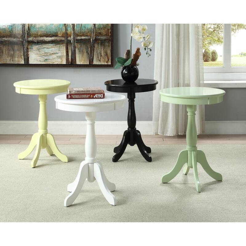 Ophelia Side Table with Turned Pedestal