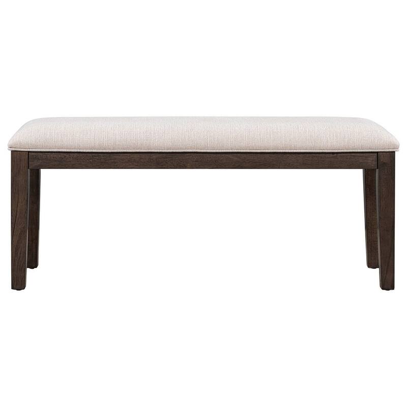 6 PCS Classic Dining Set for 6 with Bench and Upholstered Chairs