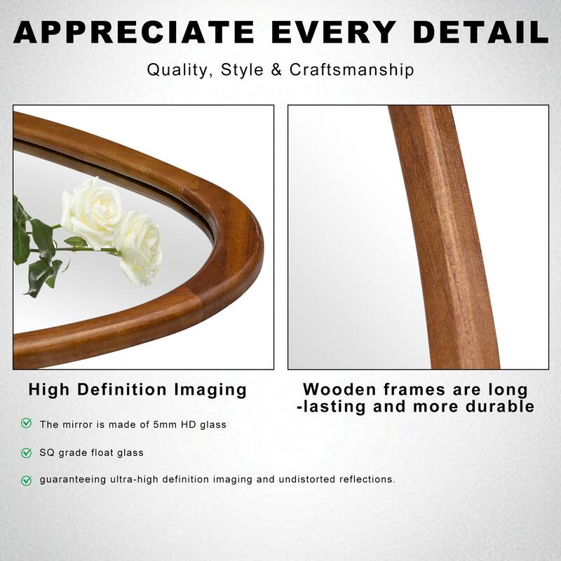 Unique Silhouette: Curved-shaped, Stylish Wall Mirror