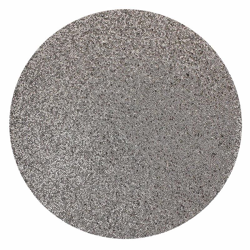 Sparkles Home Luminous Round Rhinestone Placemat - Charcoal