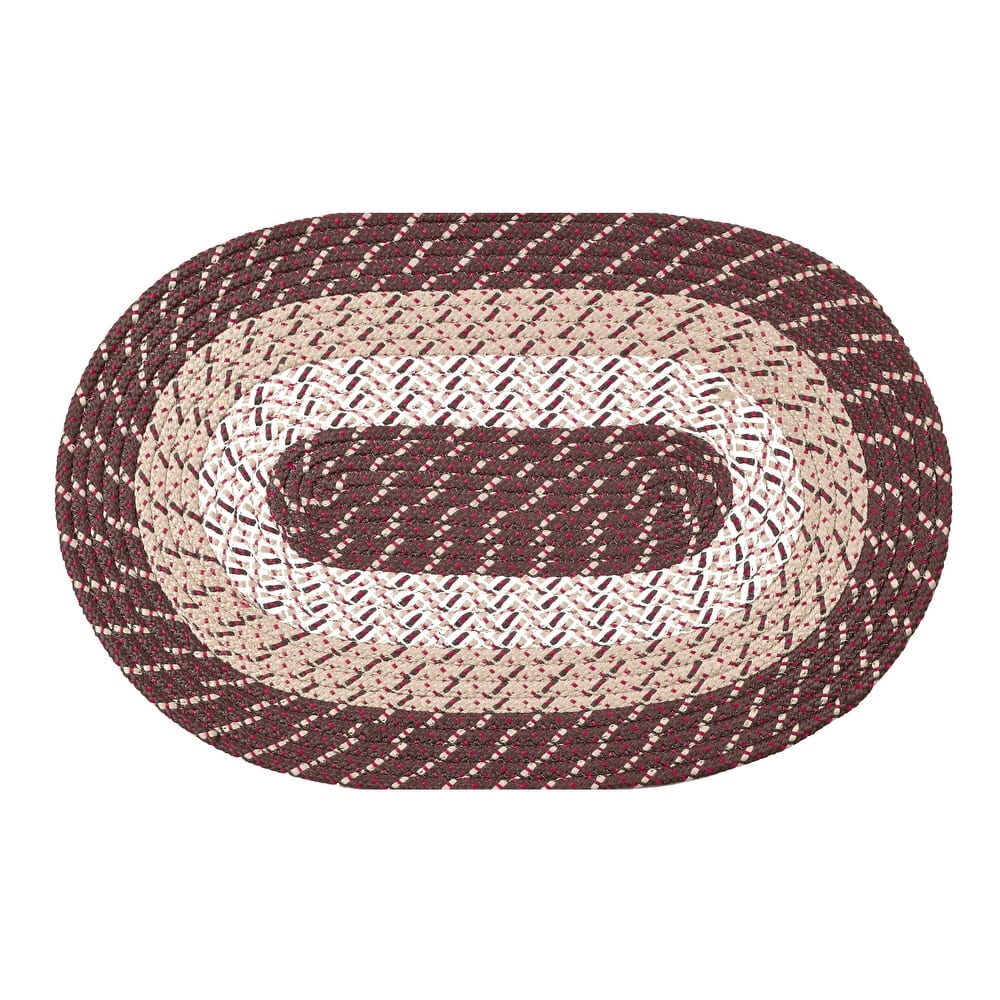 Better Trends Country Braid Reversible Area Rug