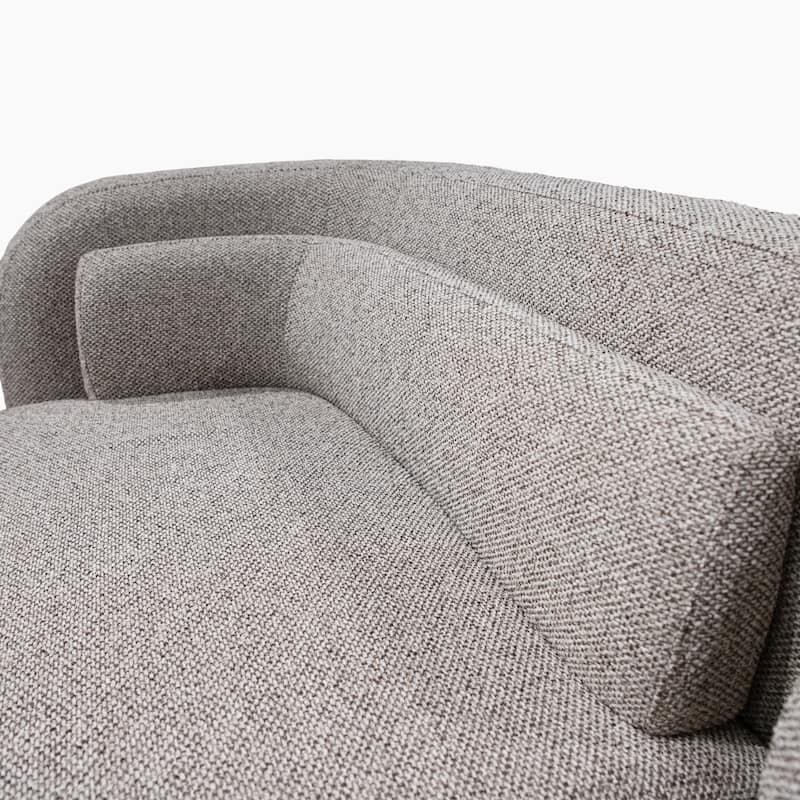 Furniture of America Premier Modern Curved Premium Upholstered 104" Solid Wood Sofa