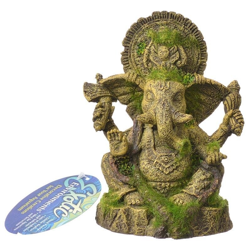 Shop Exotic Environments Ganesha Statue With Moss Aquarium