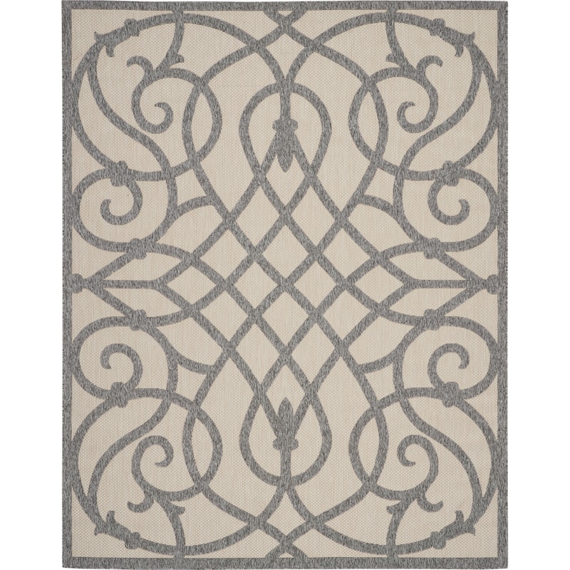 Nourison Palamos Geometric Scroll Indoor Outdoor Area Rug
