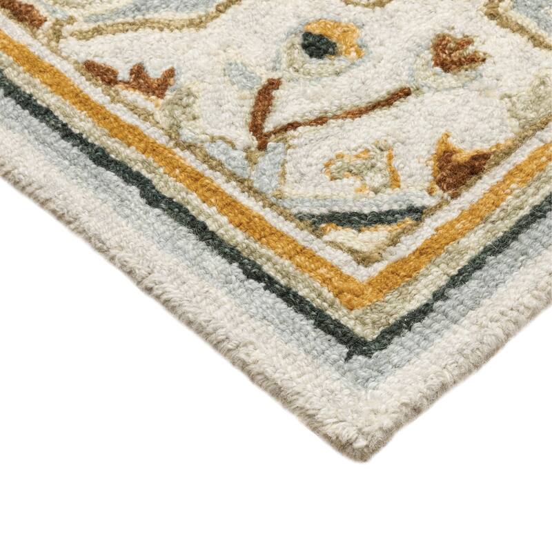 Style Haven Ava Hand-tufted Wool Loop-pile Tribal Medallion Area Rug