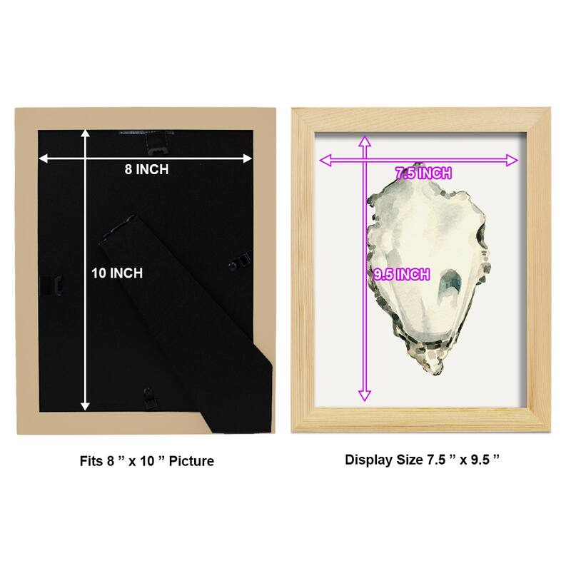 Neutral Oyster Study IV -Framed Print w/glass-Cherry Red