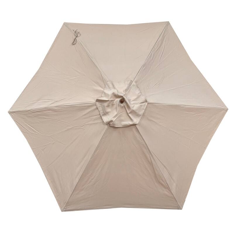 Tropishade 9 ft. Aluminum Bronze Patio Umbrella, Beige cover