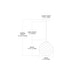 preview thumbnail 3 of 1, Atlas Lighting Watersphere Mid Century Modern Textured Orb Pendant Light for Kitchen Island or Above Dining Table - 10 in. Wide