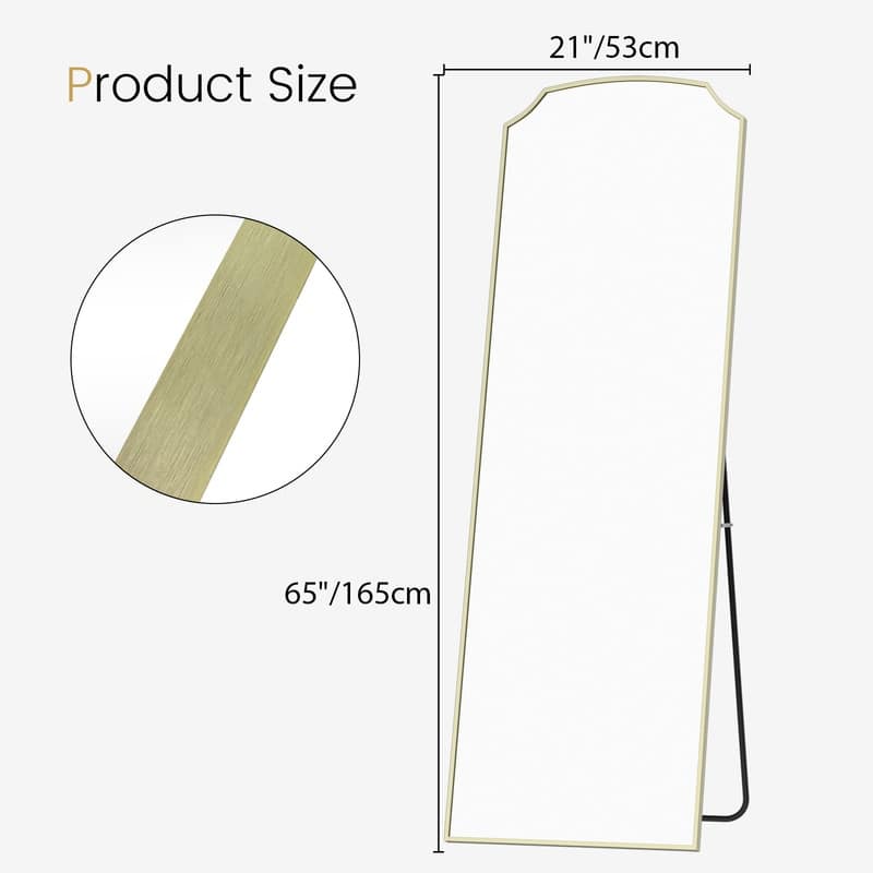 Large size modern arch mirror for home