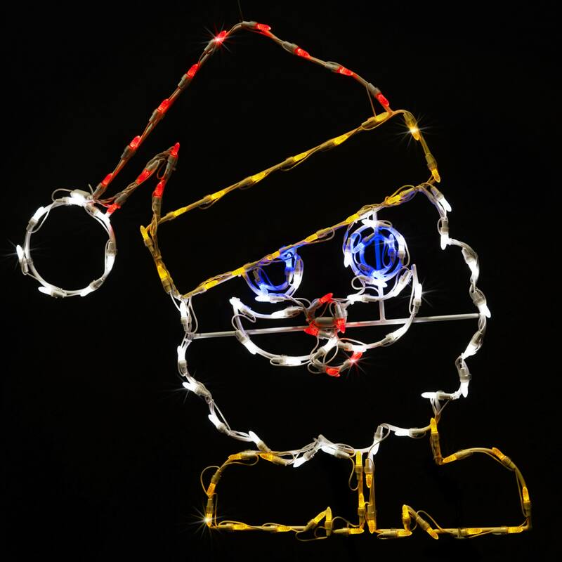 LED Lighted Nicholas with Boots Outdoor Christmas Decoration - 33.5" - Multi