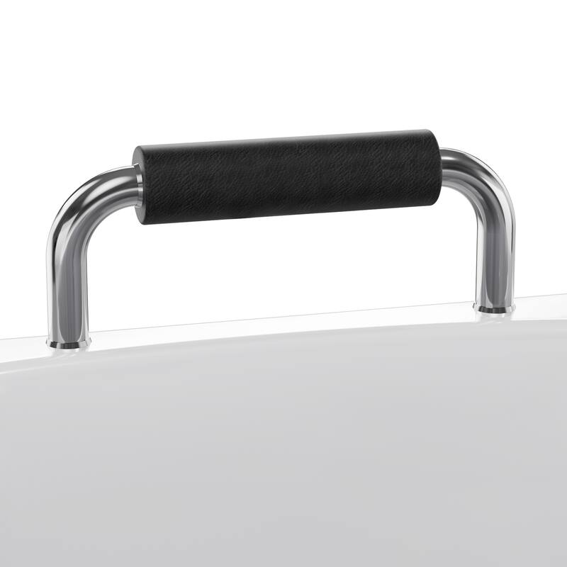 54 in.Right Drain Walk-in Soaking Bath Tub with Outward Opening Door in White - 53"