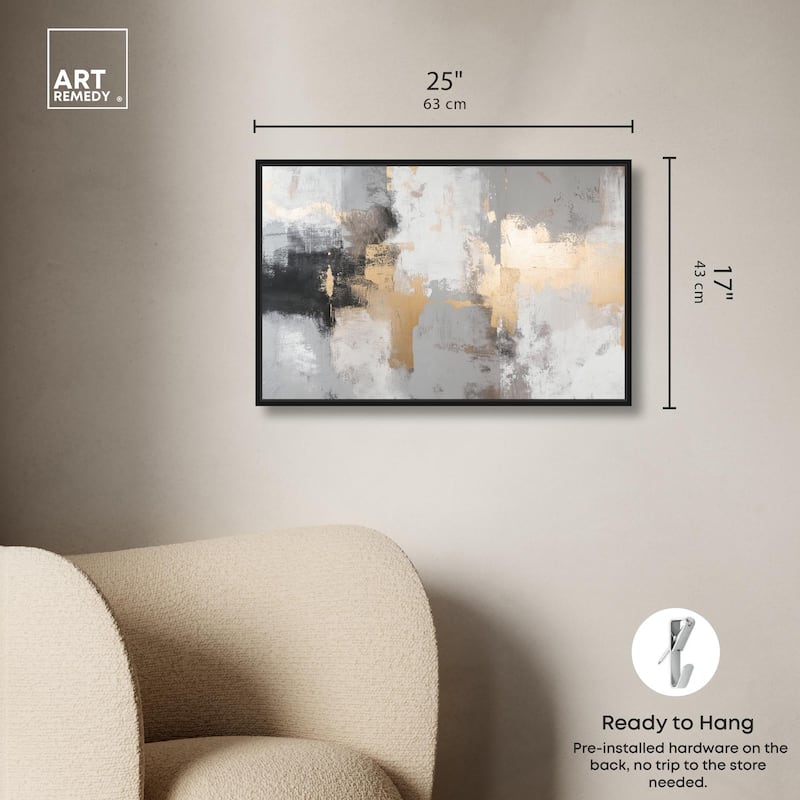 Gilded Gray II Canvas by Art Remedy
