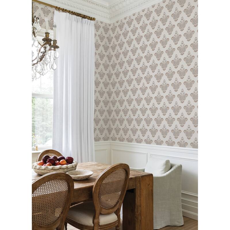 NuWallpaper Nabela Noor Home Fazia Terracotta Peel and Stick Wallpaper