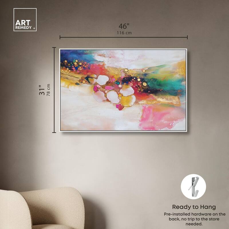 Vibrant Dabs II Canvas by Art Remedy