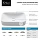 preview thumbnail 31 of 33, Kraus Elavo 19 inch Rectangle Porcelain Ceramic Vessel Bathroom Sink