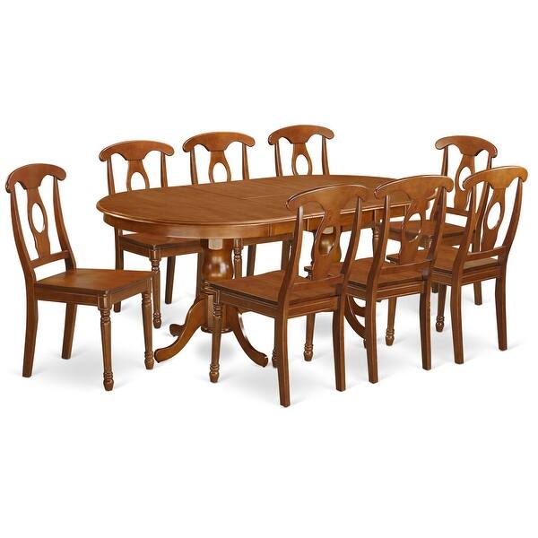 Shop Plna9 Sbr 9 Pc Formal Dining Room Set Dining Table With 8