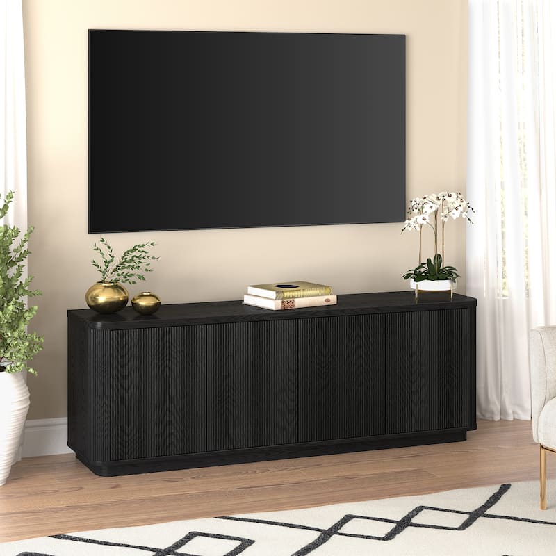 Easton Rectangular Fluted TV Stand for TV's up to 75" - 68" Wide